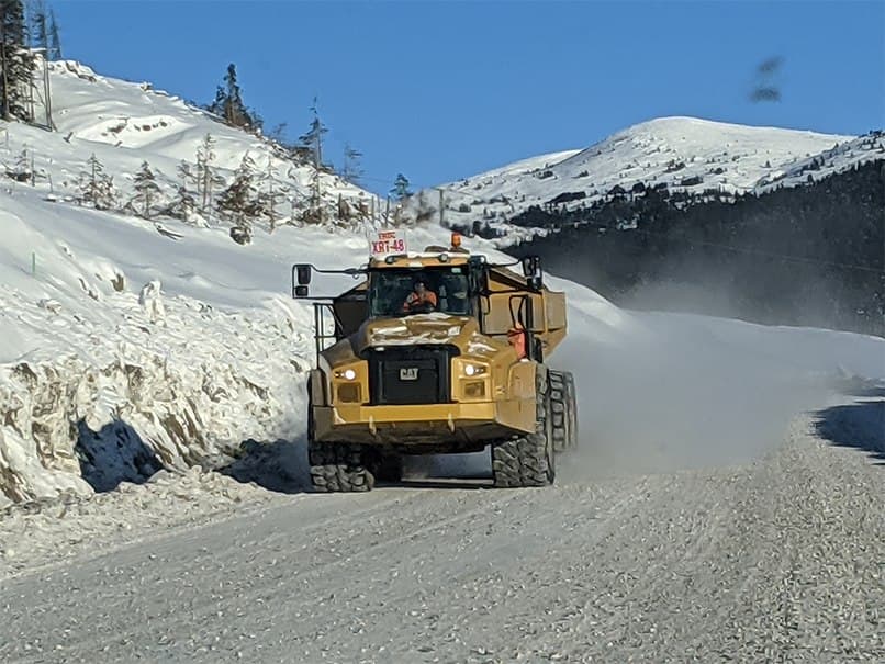 Construction and infrastructure work in winter conditions